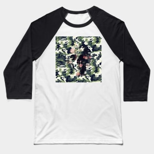 Camo Skull Baseball T-Shirt